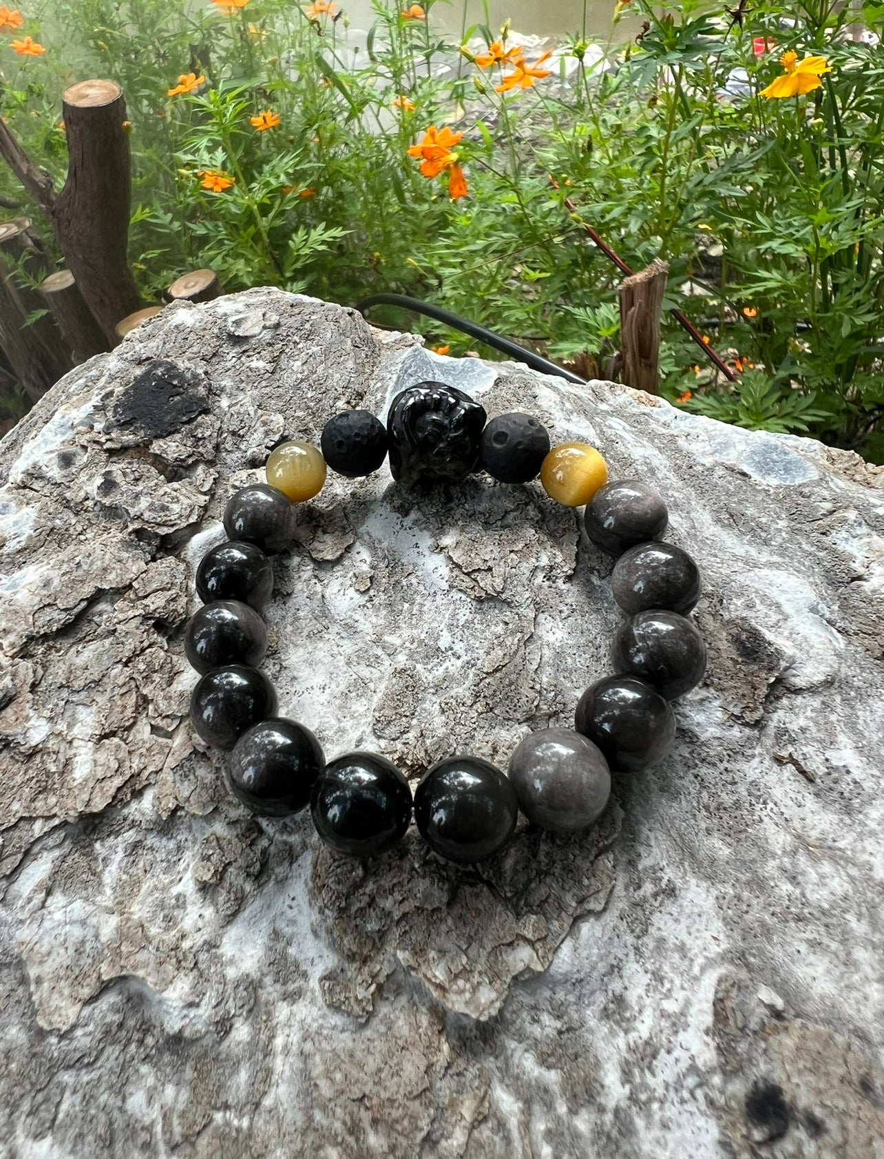 Feng Shui Bracelet-"Apache Tears." loyalty,friendship, and purity