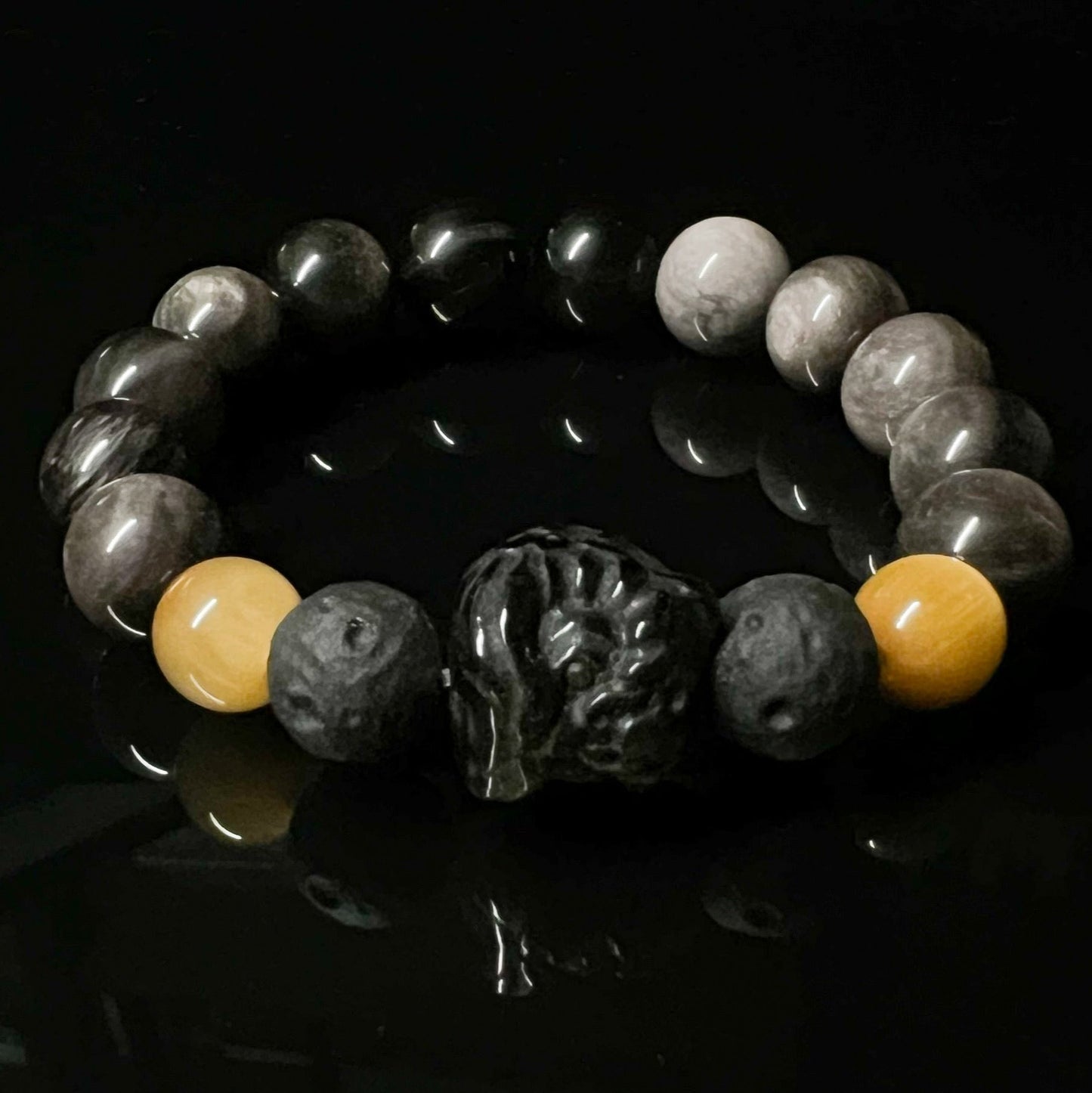 Feng Shui Bracelet-"Apache Tears." loyalty,friendship, and purity