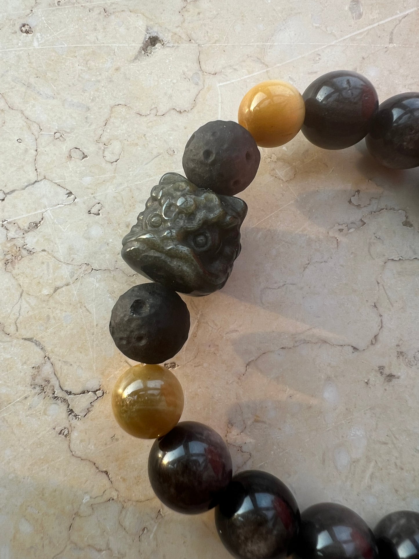 Feng Shui Bracelet-"Apache Tears." loyalty,friendship, and purity