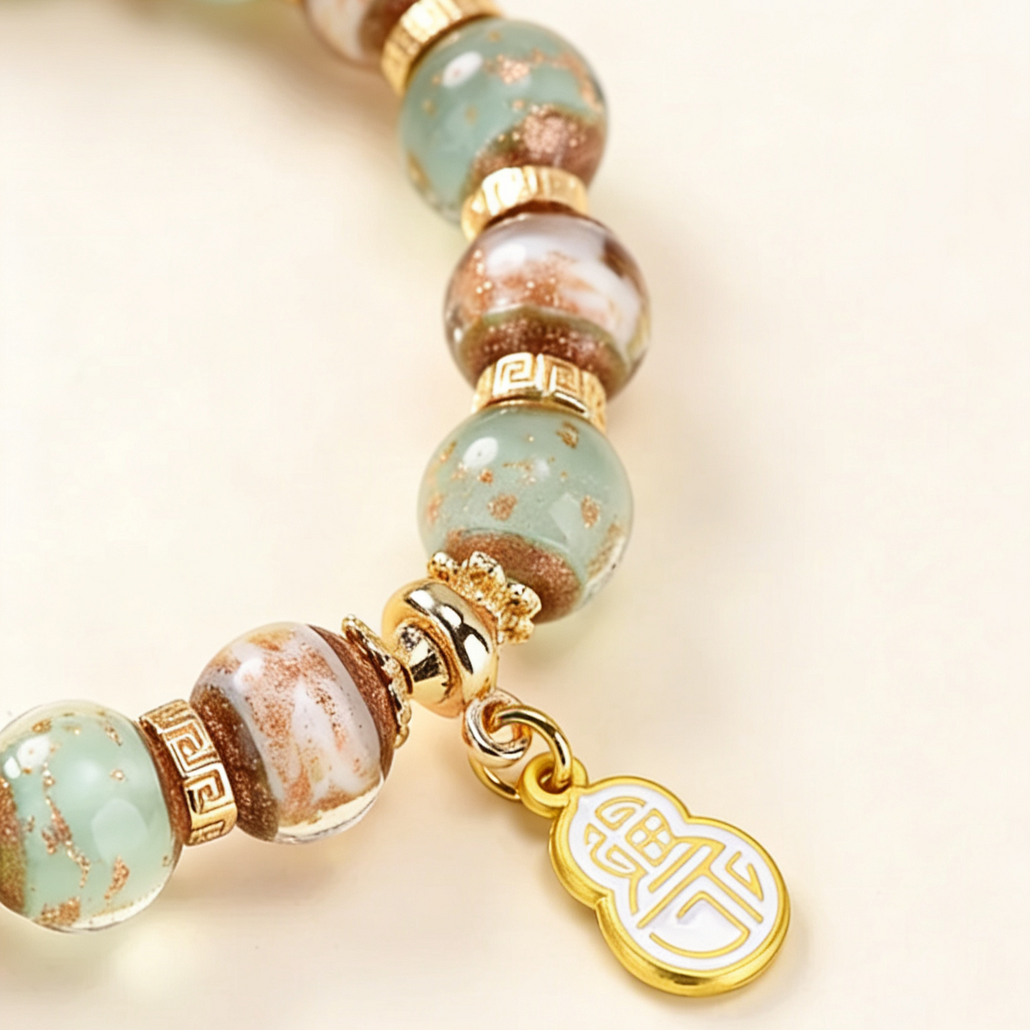 Golden Sand Liuli Bracelet · Rising Prosperity