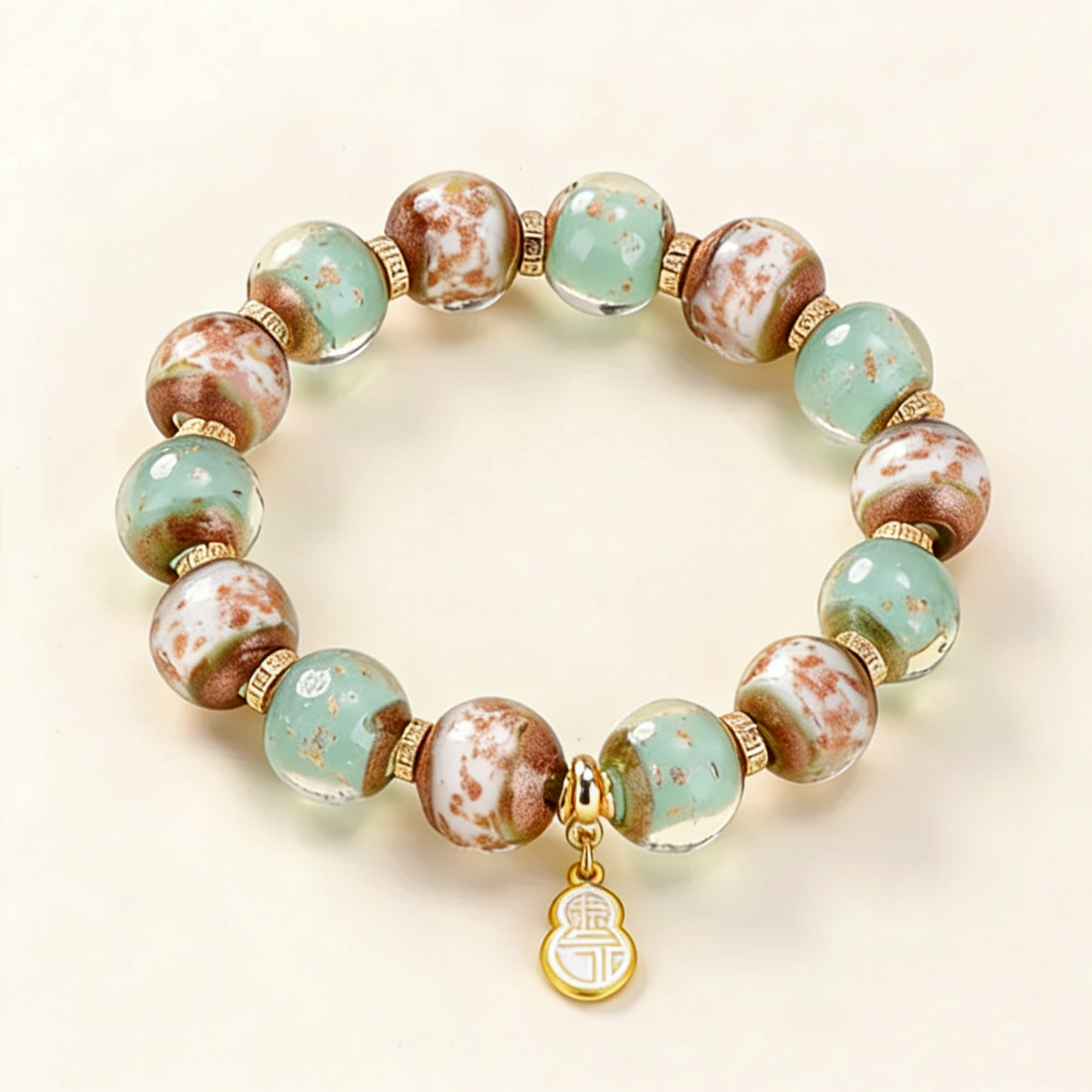 Golden Sand Liuli Bracelet · Rising Prosperity