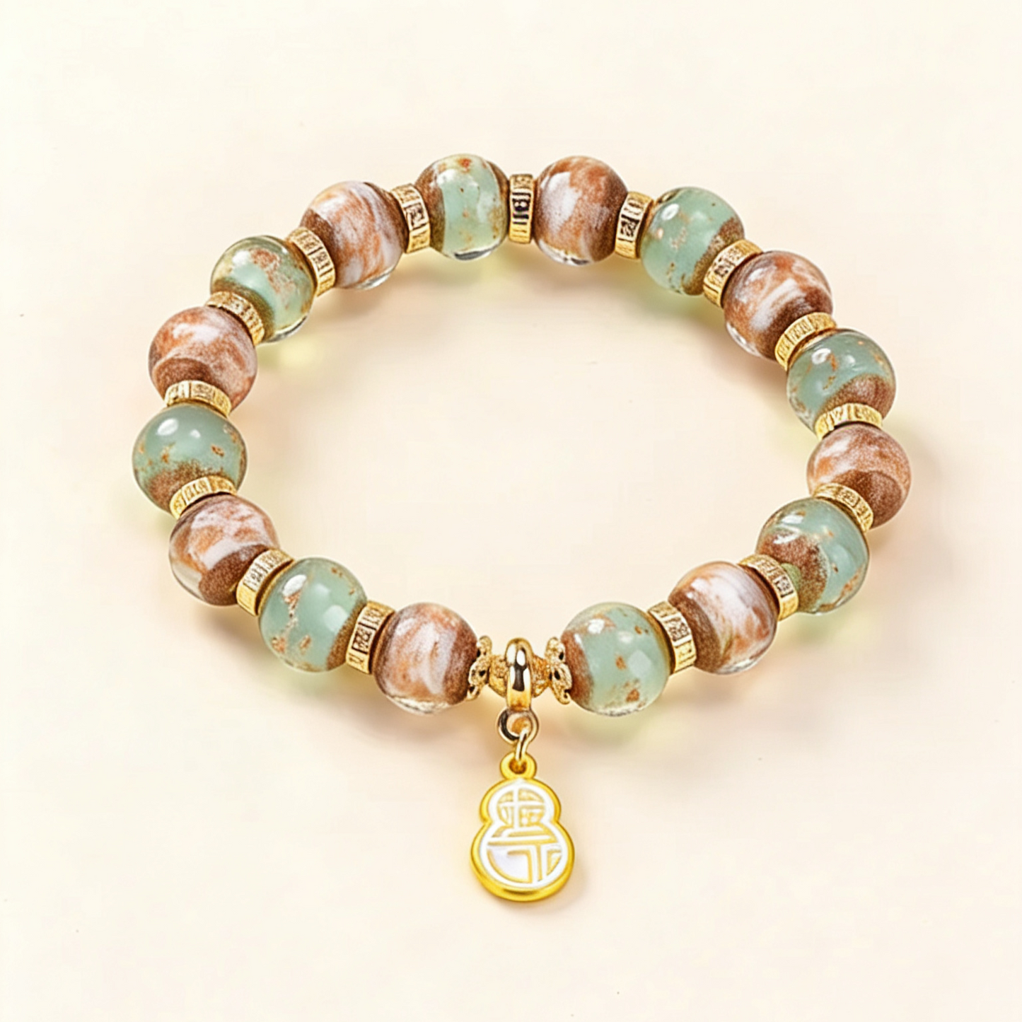 Golden Sand Liuli Bracelet · Rising Prosperity