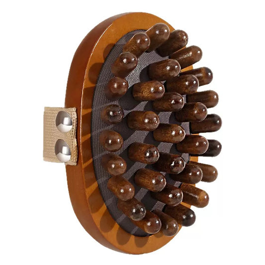 Natural Wood Meridian Massage Brush
